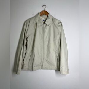 Vintage GAP jacket beige zip up water resistant great condition Size XL
